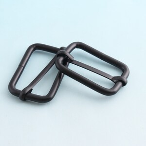 Slider Schnallen schwarz Gürtelschnallen 32mm Einsteller Schnallen Strap Schnalle Pin Schnallen Tasche Hardware 1 1/4"