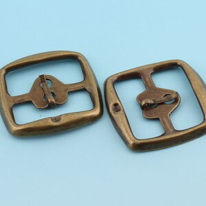 Bronze Belt Buckle 10pcs 25mm Metal Adjuster Buckle Tri Bar Buckles Strap Buckle Adjuster Slider  Bag Making Accessories
