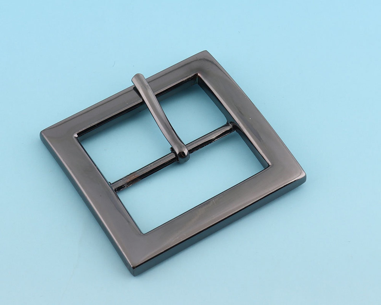 Large Gunmetal Belt Buckle 38mm Adjuster Buckle Tri Bar Etsy