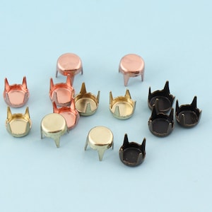500sets 6MM gold Nailhead Metal Nailheads Studs Decorative Upholstery Tacks Nails Flat Nailheads Studs