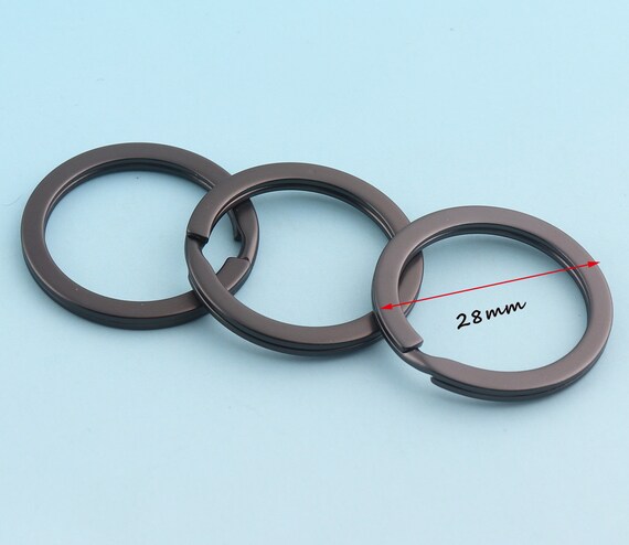 Jump Ring 10pcs 28mm/30mm Gunmetal Key Ring Large Key Fob Ring