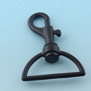 Black Swivel Snap clasp Snap Hook 65 * 38mm Metal Swivel Clasp Lobster Claw Clasp Bag Hardware Chain Connector
