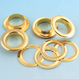 Grommet Eyelets with washer 30pcs 17mm(Hole) Large Eyelets for Sewing Bead Cores Clothes eyelets for Leather Hardware Craft Canvas