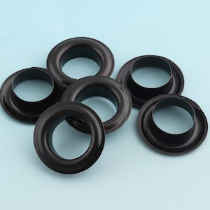 30sets 12mm Large Eyelets with washer Black Round Grommet Eyelets for Sewing Leather Hardware Craft Clothing Scrapbooking Craft