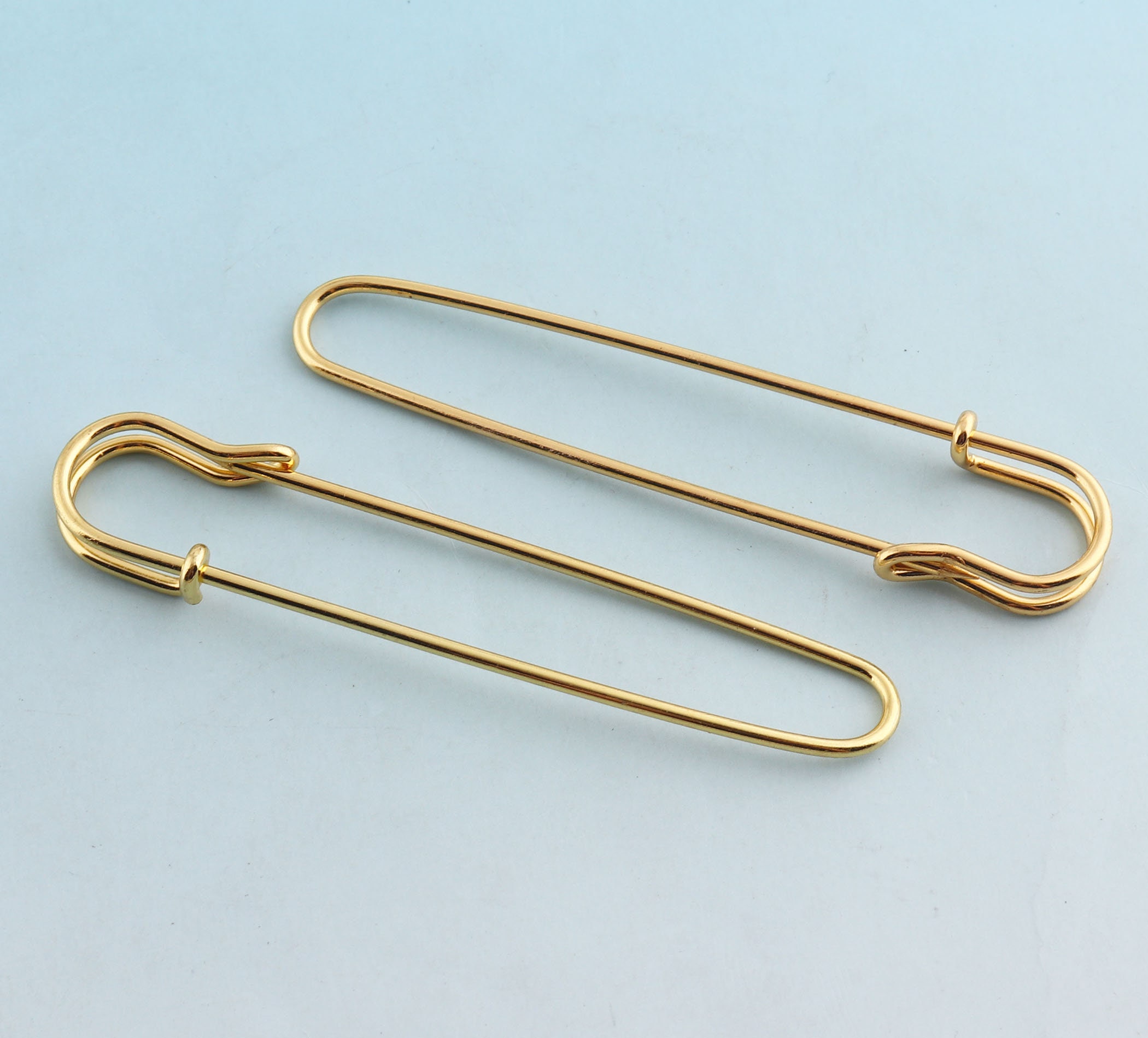Jumbo Safety Pins Rose Gold Safety Pins 85mm Charming Safety Etsy