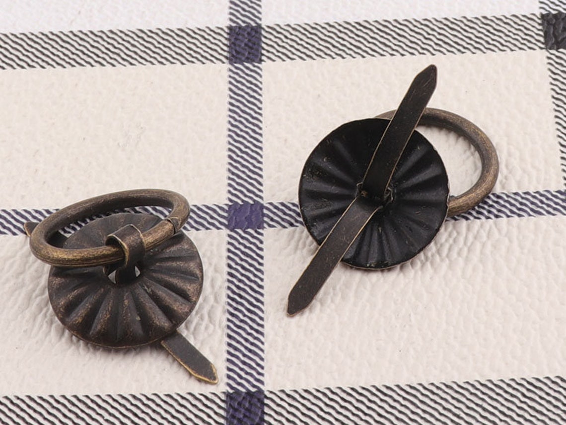 Antique Bronze Ring Pull Dresser16mmbox Pull Drop Etsy