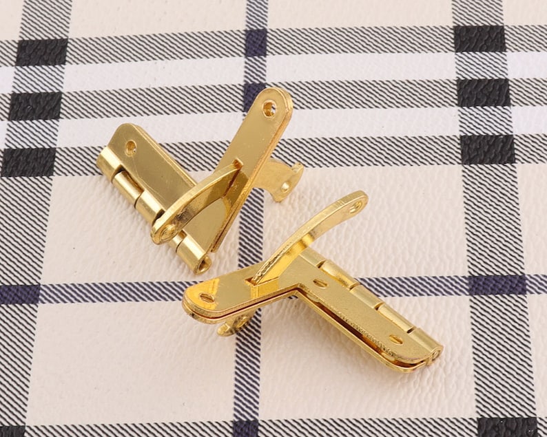 8sets Silde Golden Hinges Hinges Box Hingesmini Etsy