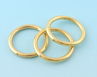 Gold O Ring 35mm*6pcs Metal O Buckle Belt Strap Buckle Zinc Alloy Rings Purse Notions Webbing O Buckle  Leather Craft Hardware