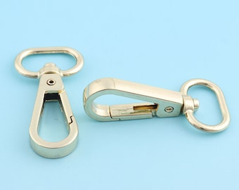 Gold Swivel Snap Hook 50*20mm Metal  Lobster Clasp Lanyard Hook  Bag Hardware Webbing Connector Handbag Accessories