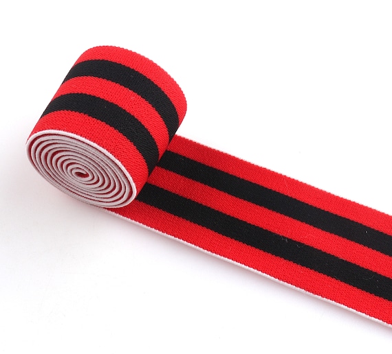 Buy Red Elastic Band Webbing Straps Soft Stretch Webbing Strap 1.538mm  Colorful Striped Elastic Ribbon Elastic Band for Garment Online in India 