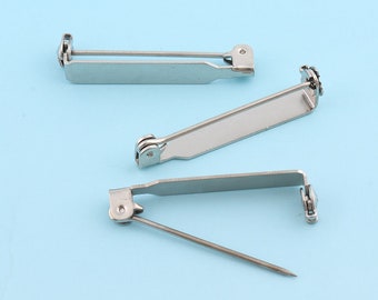 Zilveren veiligheidsspelden 20st 33 * 5mm charmante veiligheidsspelden metalen pinnen broche veiligheidsspelden naaien veiligheidsspelden levering