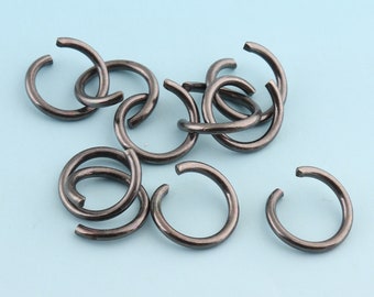 Jump Rings 100pcs 16mm Open Jump rings Split Rings Gunmetal Jump Rings for Chain Wholesale Jump Ring Findings