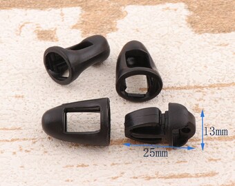 Black Plastic Buckle 1"(25mm) Release  Buckle Adjuster Buckle 10pcs Strap Buckle Adjuster Slider Buckle Bag Hardware