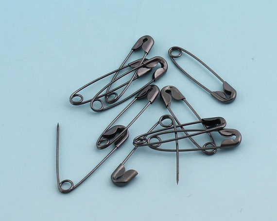 Black Safety Pins 200pcs 225mm Mini Bulb Safety Pins Plated Pins Hang Tags  Shawl Pins Sewing Safety Pins Supply 