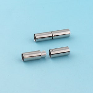 Magnetic Buttons 4pcs 4MM Mini Magnetic Clasps Silver Bracelet Clasp Stainless Steel Magnetic Closure for Bracelet Making DIY Wholesale