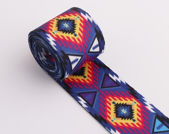 Rainbow Webbing 1,5"(38mm) Stripe Webbing By Yards Kleurrijke Ribbon Fabric riem Canvas Webbing Key Fobs Strap Strap