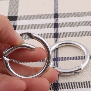 Silver Carabiner Aluminum Carabiner Keychain Engraved Keychain Cool Keychain Metal Carabiner-6pcs