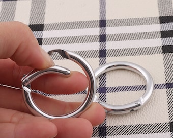 Silber Karabiner Aluminium Karabiner Schlüsselanhänger graviert Schlüsselanhänger Cool Schlüsselanhänger Metall Karabiner-6pcs