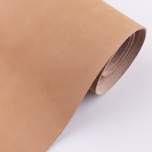 Natural Leather Pieces 12&quot; Khaki Genuine Leather sheets for wallet Leather Crafts Real Leather Supplies DIY Leather Scrap for Jewelry