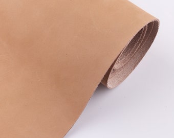Natural Leather Pieces 12" Khaki Genuine Leather sheets for wallet Leather Crafts Real Leather Supplies DIY Leather Scrap for Jewelry