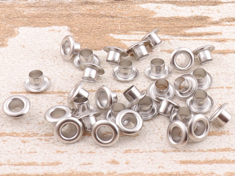 Silver Eyelet Grommets 1/4 Round Grommet Eyelets for Etsy Australia