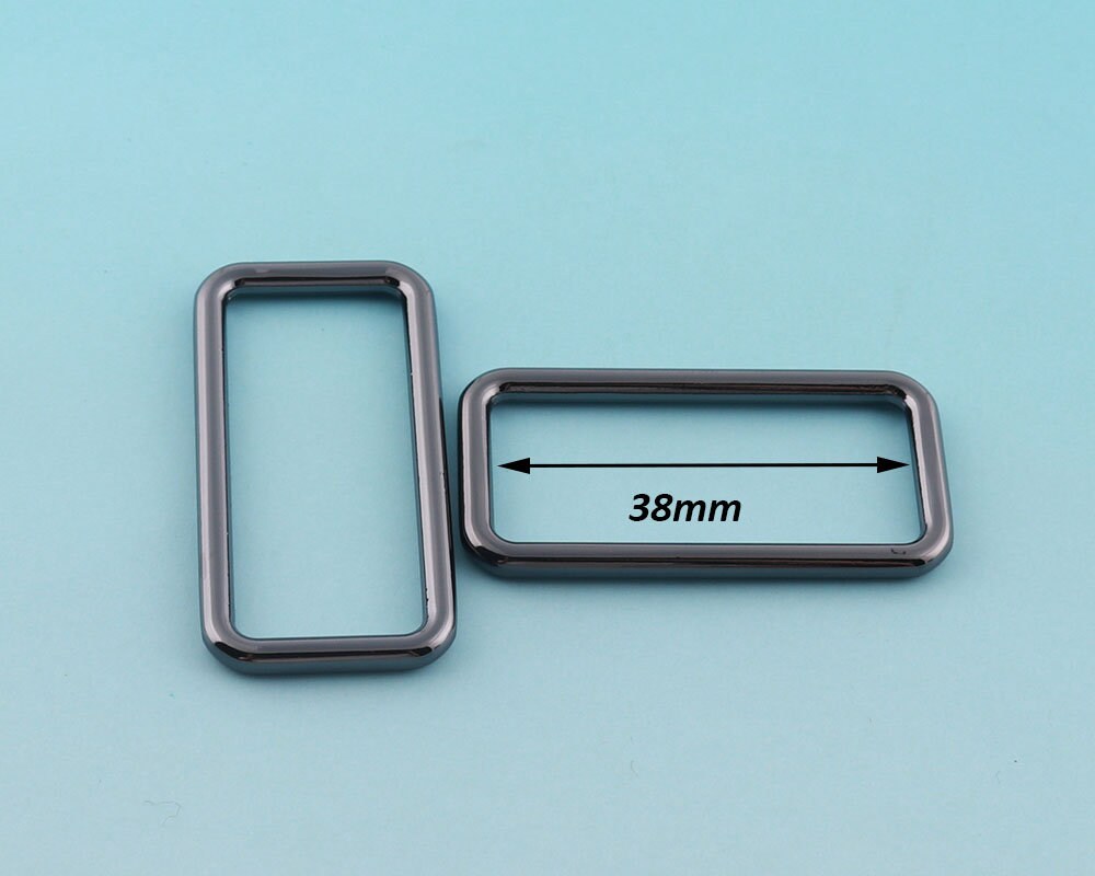 Gunmetal Rectangular Rings 38mm Metal/zinc Alloy Rectangle Rings for ...