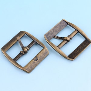 Fivela de cinto de bronze antigo, 15 peças de 7/8 &quot;(22mm), ajustador de fivela de três barras, ajustador de fivela, acessórios de fabricação de sapato