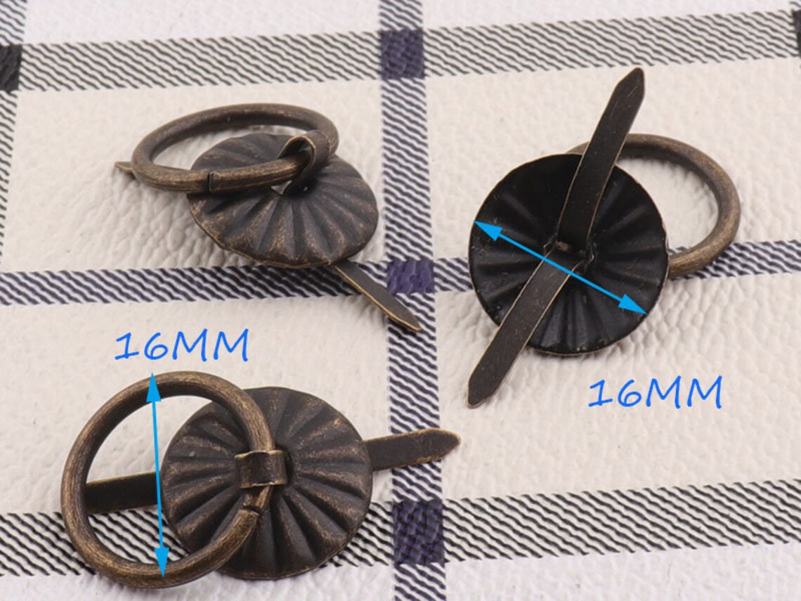 Antique Bronze Ring Pull Dresser16mmbox Pull Drop Etsy