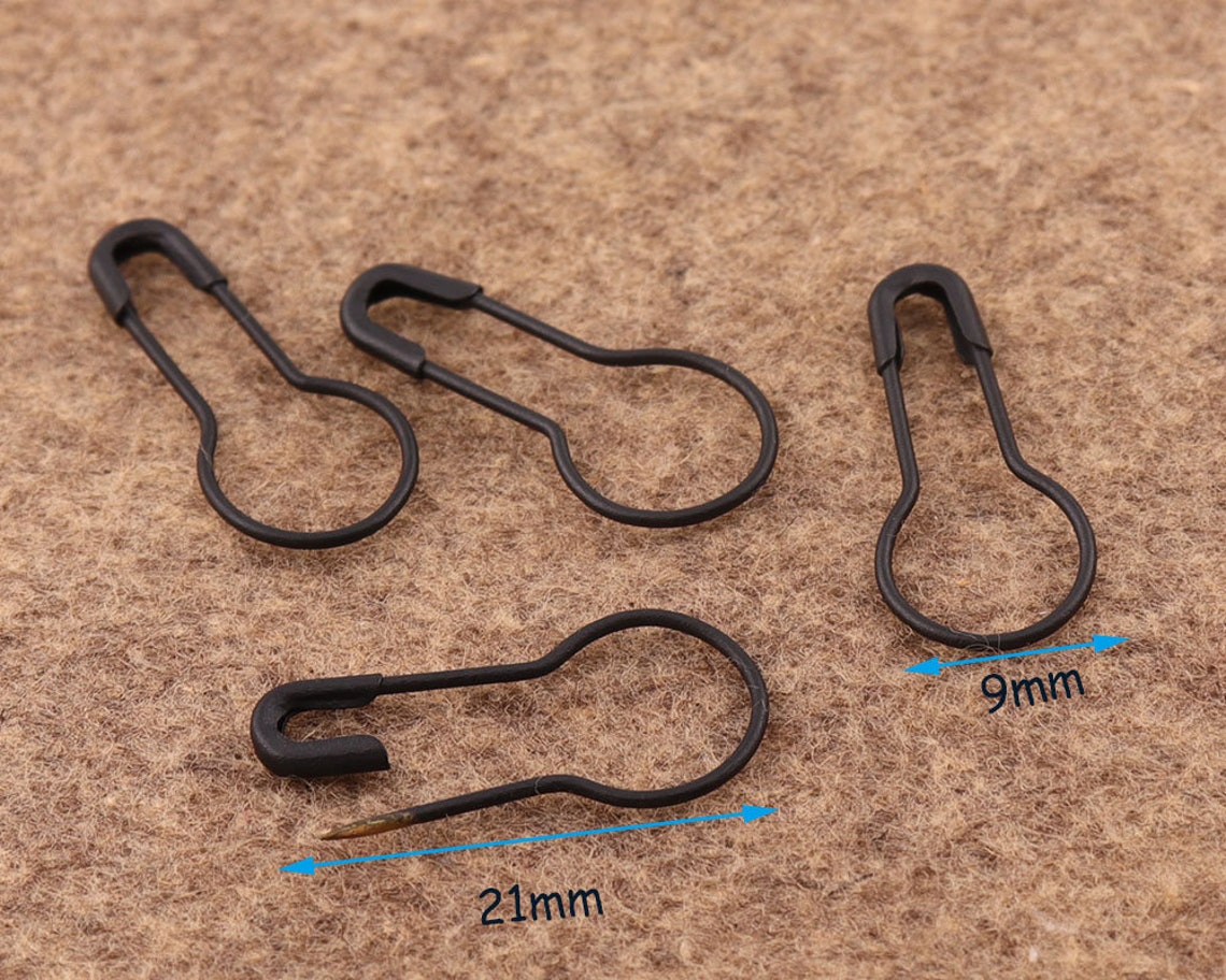 Black Bulb Safety Pins 200pcs 219mm Mini Bulb Safety Pins Etsy