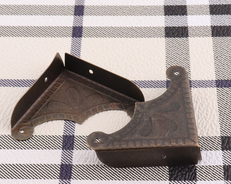 Antique Bronze Corners 8pcs35mm Embossed Corner Decorative Etsy