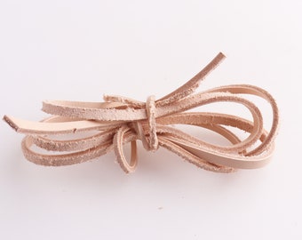 5mm Khaki Genuine Leather strip Cowhide Leather Strap Handles Belt Straps Natural Leather Supplies