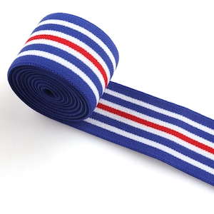 Soft Webbing strap 1.5&quot;(38mm) Rainbow Elastic band webbing Straps Colorful Striped Elastic Ribbon stretch Webbing belt Webbing for Bag