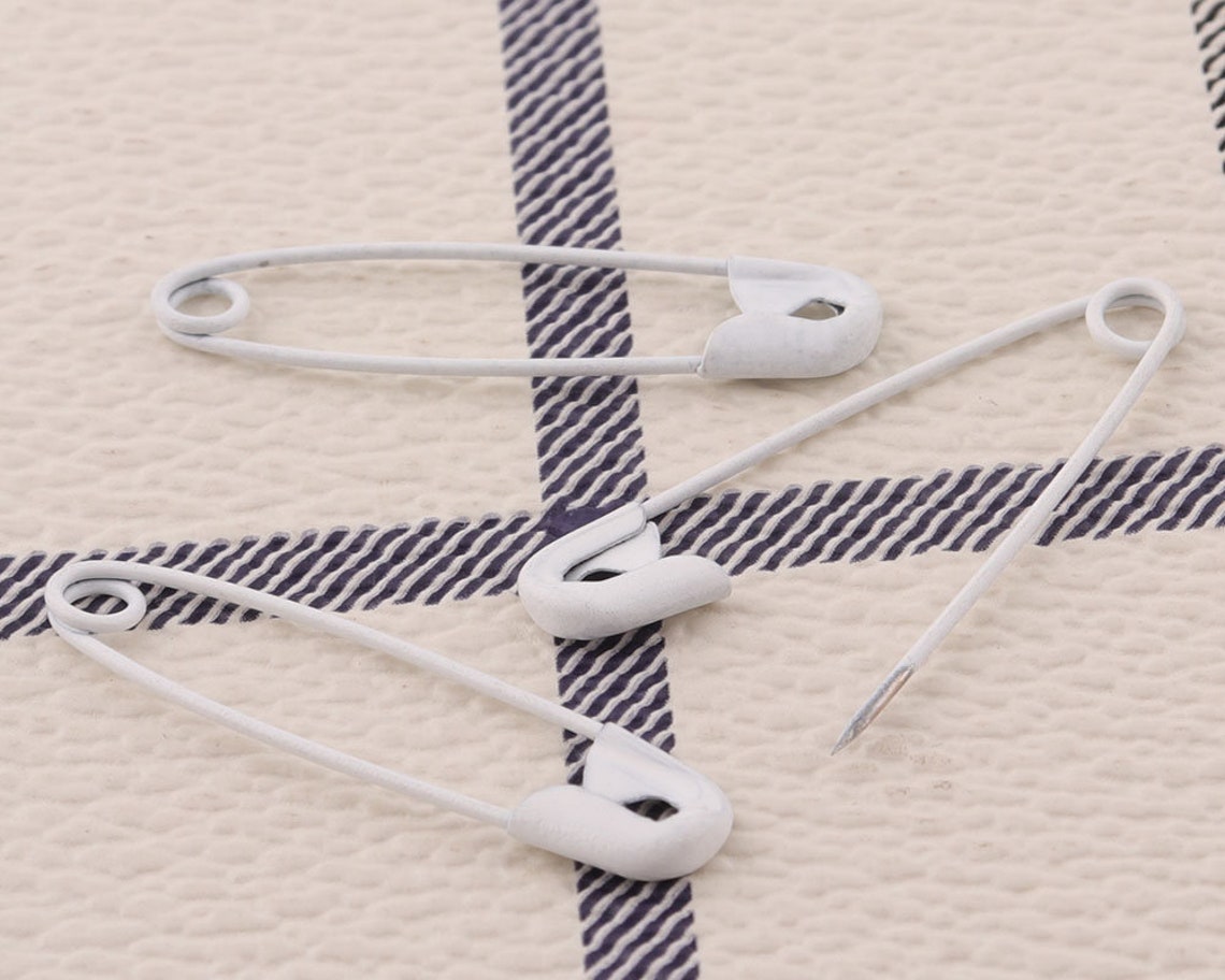 White Safety Pins 100pcs 277mm Large Kilt Shawl Pins Pins Etsy