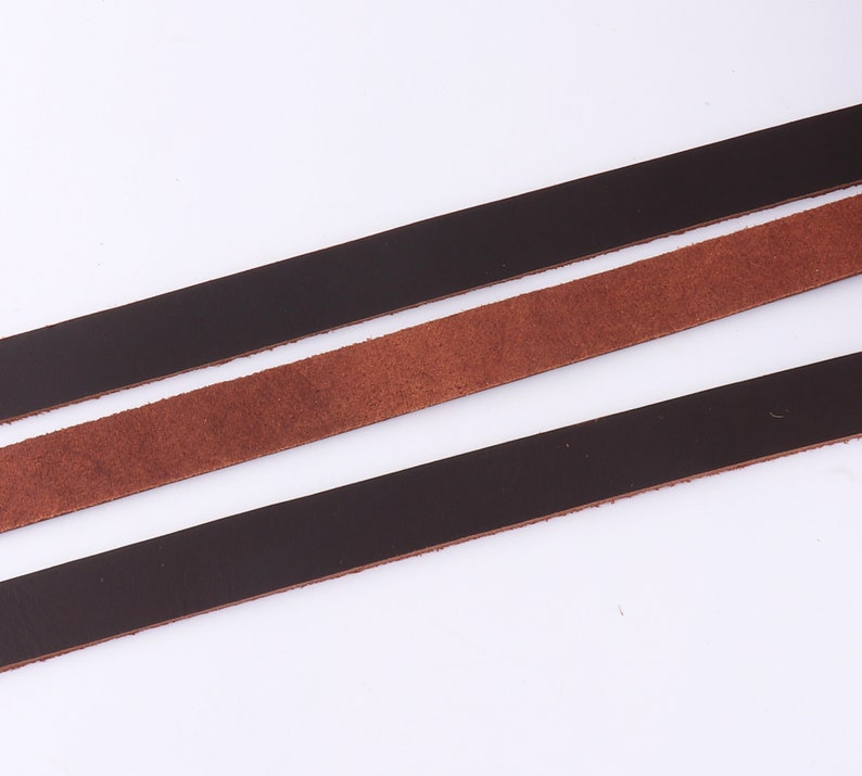 Dark Brown Leather Strip Leather Strap 1/2 Genuine Etsy
