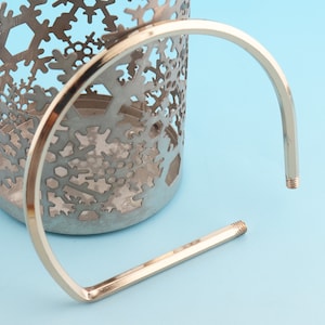 2pcs 4*3 1/2” Gold Bag Handle Carry Ring Hexagonal Arched Handbag Handle Screw Handbag Handle  Bag Hardware Handbag Accessories