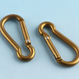 Adobe Brown Carabiner 42mm Metal Carabiner Keychain Engraved Keychain Cool Keychain Aluminum Carabiner