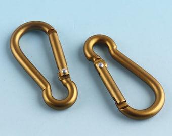 Adobe Brown Carabiner 42mm Metal Carabiner Keychain Engraved Keychain Cool Keychain Aluminum Carabiner