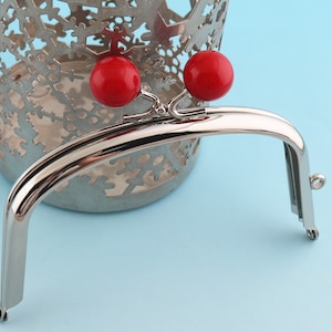 2pcs 12*6cm Silver Bag Frame Clutch Charms Jewelry Clasp Purse Frame Head Bead Handbag Frame Bag Making Hardware
