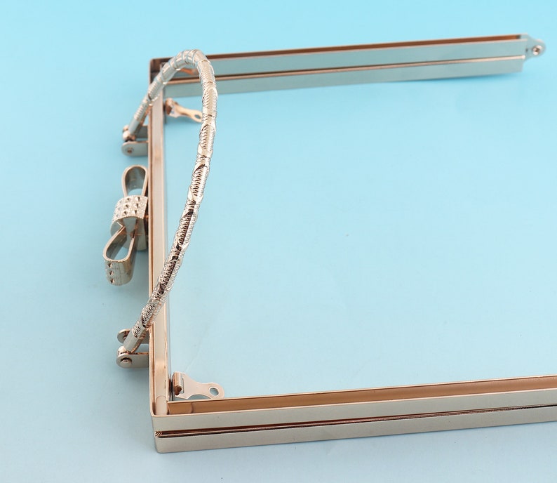 Light Gold Purse Frame 1816cm Bag Frame Bag Frames Arched Etsy