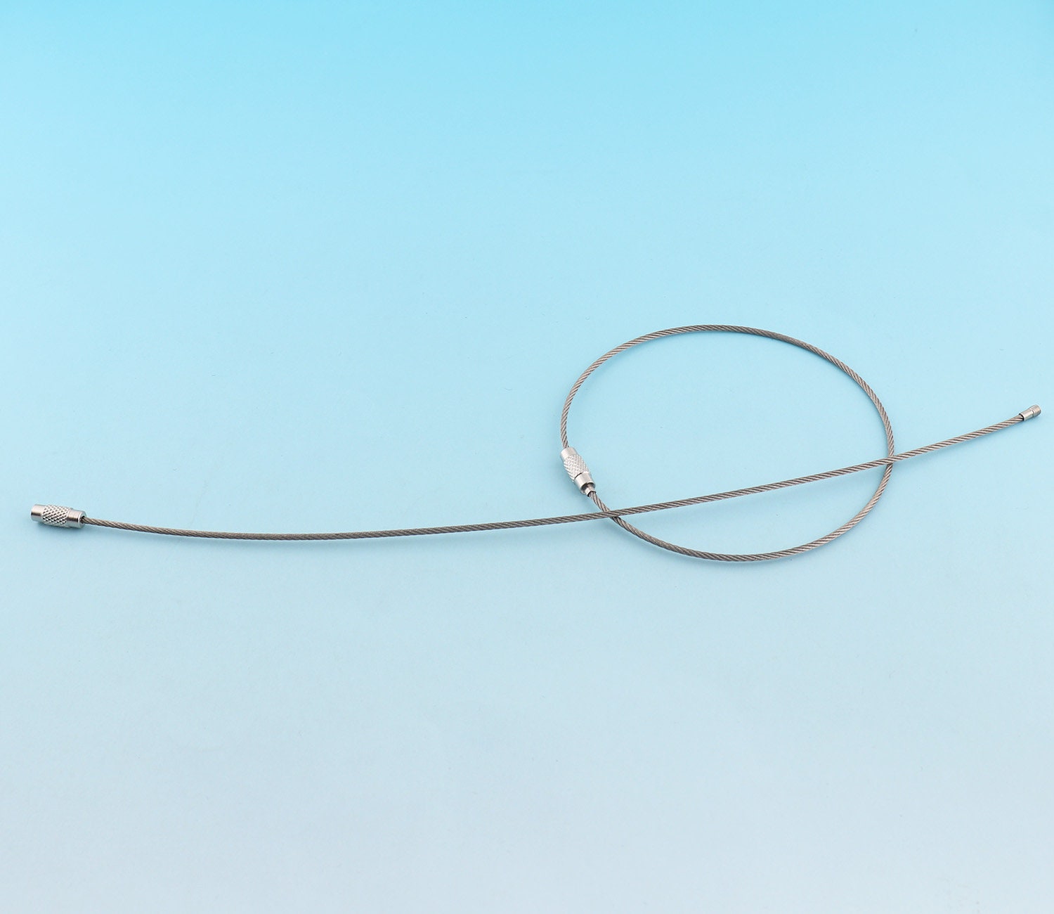 Wire Key Ring Wire With Screw Clasp Keychain 15pcs Large Key Etsy