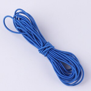 May include: A coil of blue elastic cord, ideal for crafting projects.