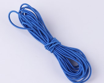 Round Elastic Cord 1.5mm 50yards Pink Elastic band Spool Stretch drawstring band Sewing Nylon Elastic rope Beading elastic cord