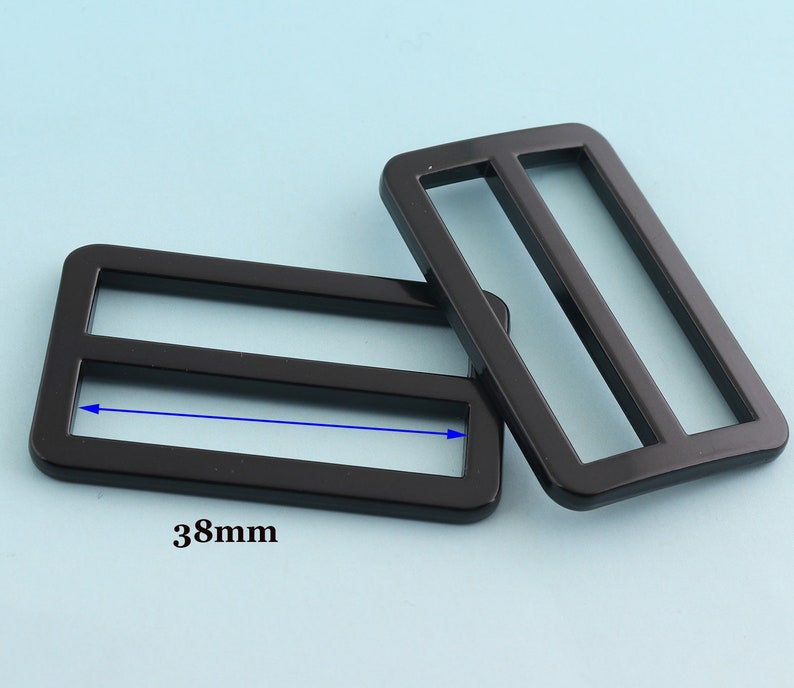 8pcs 38mm/50mm Black Adjuster Buckle Alloy Slide Buckle - Etsy