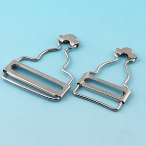 Dungaree Fasteners Clip 30pcs 25mm/38mm Dungaree Buckles Clips Suspender Buckles Adjuster Buckle Metal Fasteners Adjuster Slide Buckle