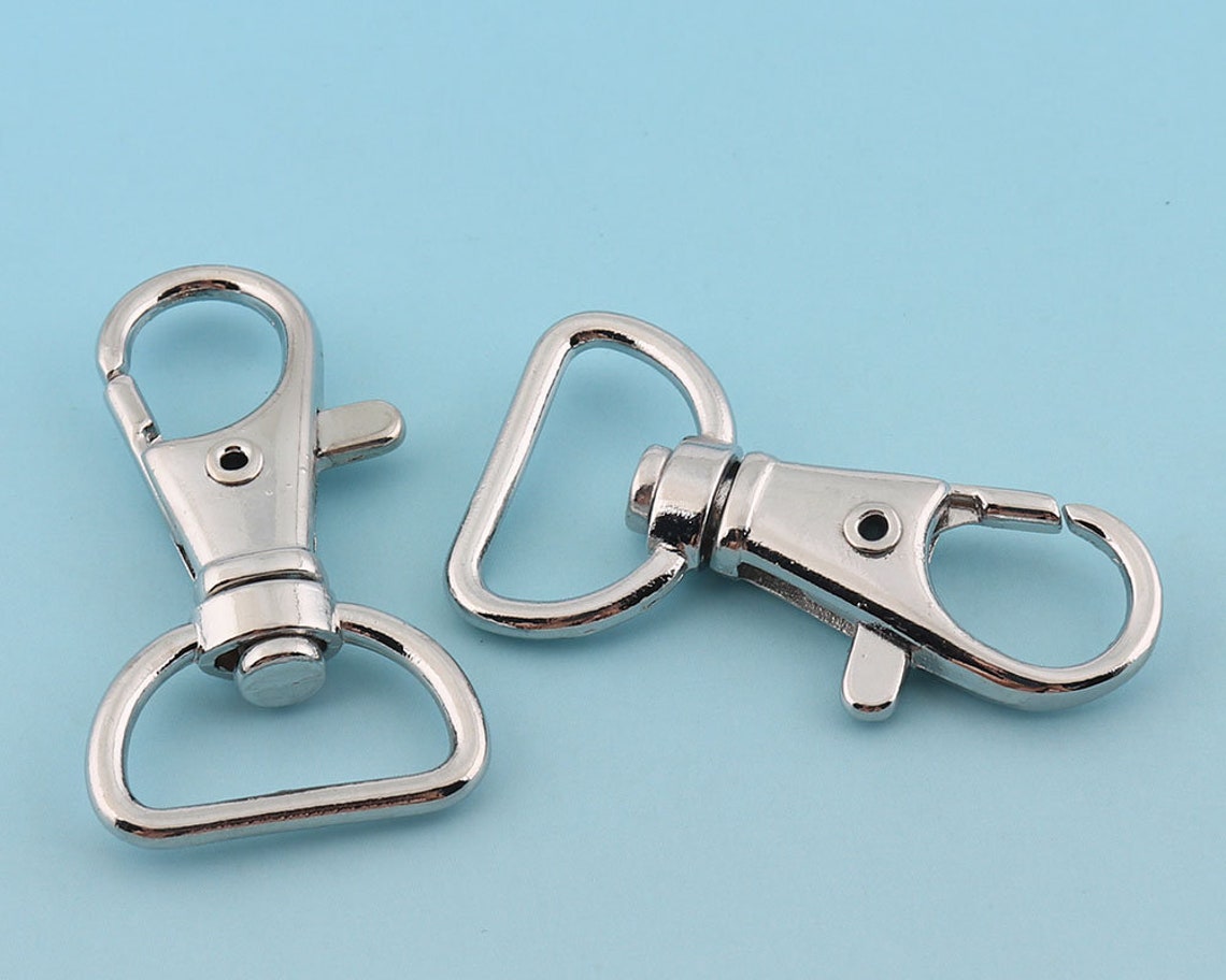 Swivel Clips 10pcs 4123mm Silver Swivel Clasp Metal Lobster Etsy UK