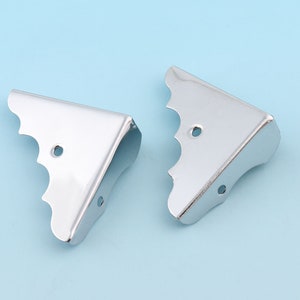Silver Book Corners -15pcs 1 3/8&quot;(35mm) Decorative BagCorner Protector Metal Corner Protector Tips Decorative Corner Bracket Handbag Craft