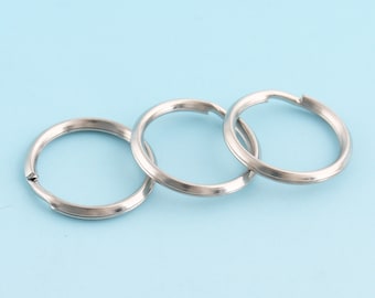30pcs 20mm Llavero Plata O Anillo Jump Rings Grande Llavero Anillo Metal Split Ring para Llavero Mayorista Key Ring Hallazgos