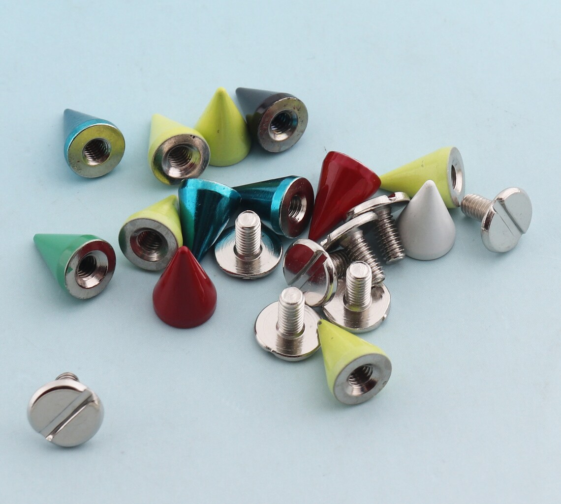 Double Caped Rivets 7*11mm Spikes Rivets Mix Color Sharp Rivets Metal ...