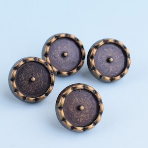 Metal Shirt Buttons 6pcs 10mm Antique Brass Shank Buttons Vintage Clothing buttons Celtic Buttons Jacket Buttons Sewing Fastener