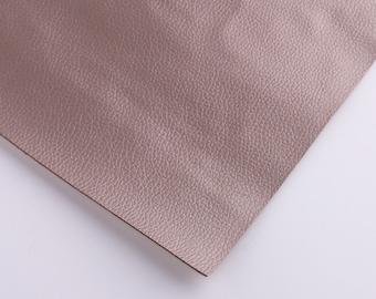 Lychee Skin Faux Leather Sheets A4 8*12" Beige Synthetic Leather Soft Vegan Leather Crafts Leather Fabric Leather Supplies